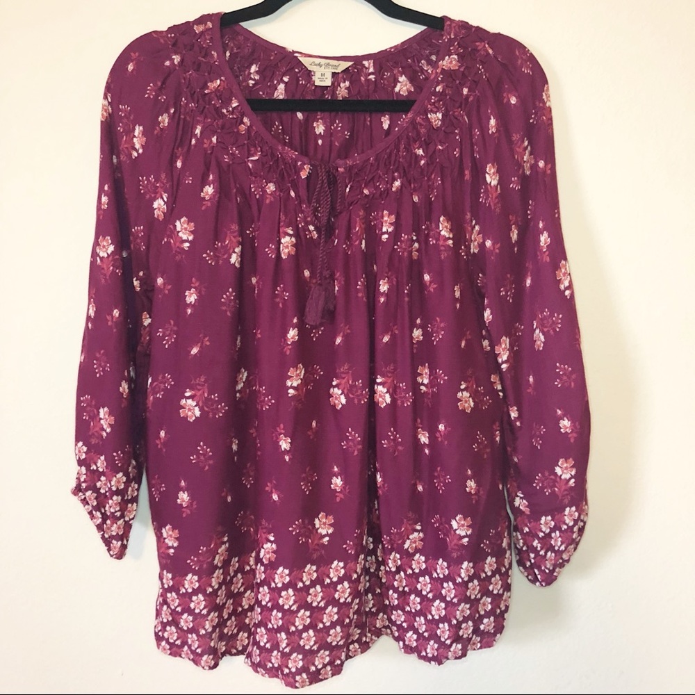 Lucky Brand peasant top